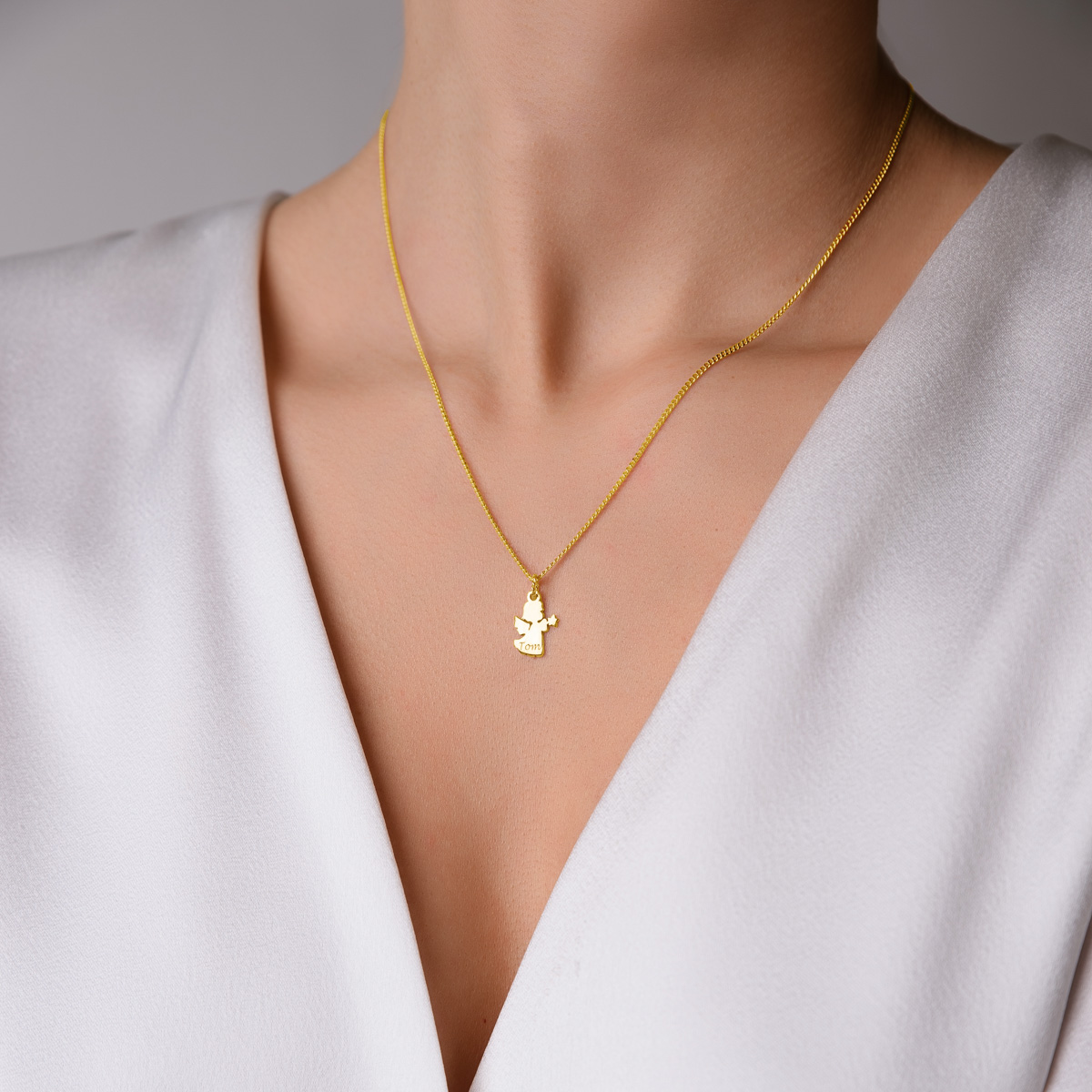 Little Angel Necklace - Gold Electroplated