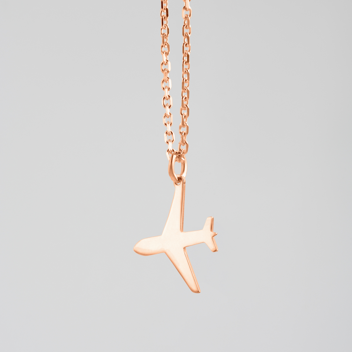 Aircraft Necklace - Rose Gold Plated