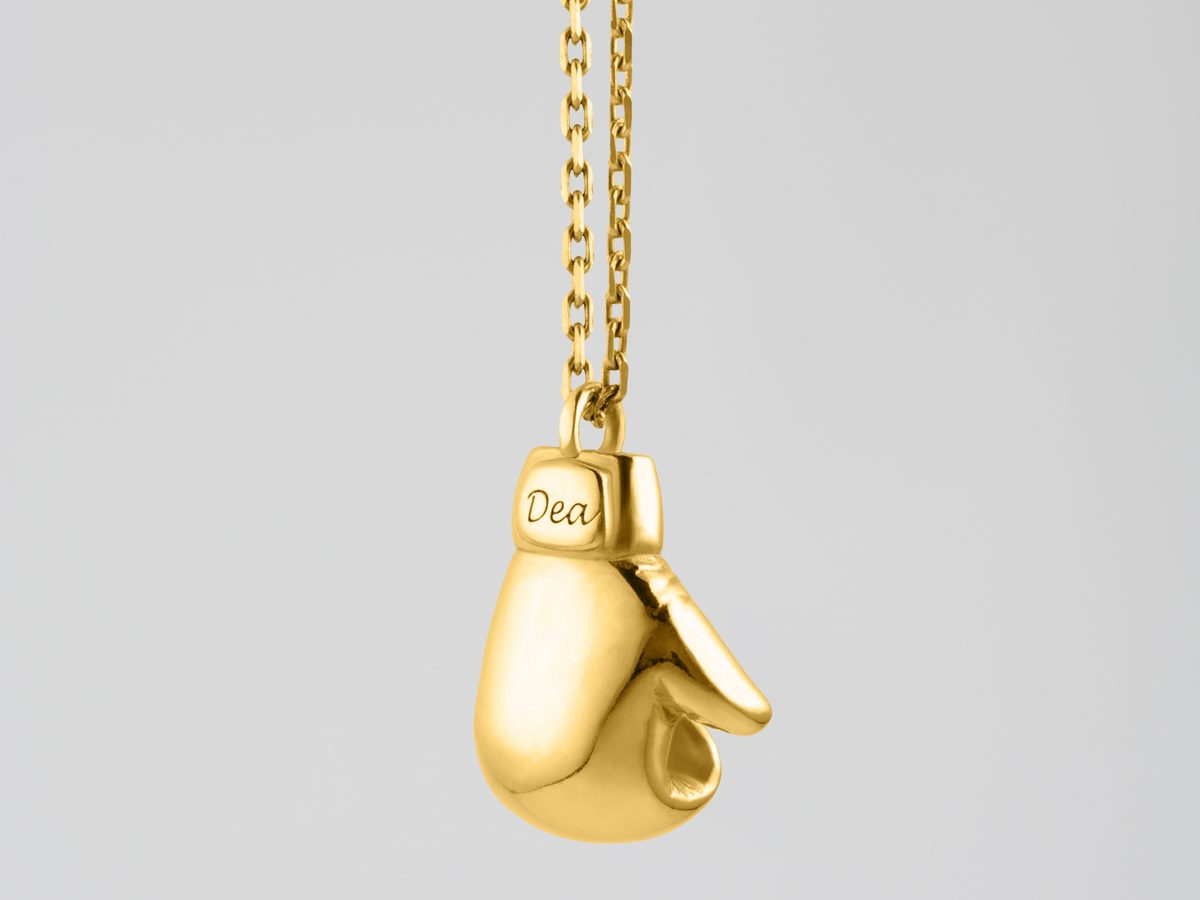 3mm Boxing Glove Cuban Chain Necklace - Gold – Cernucci