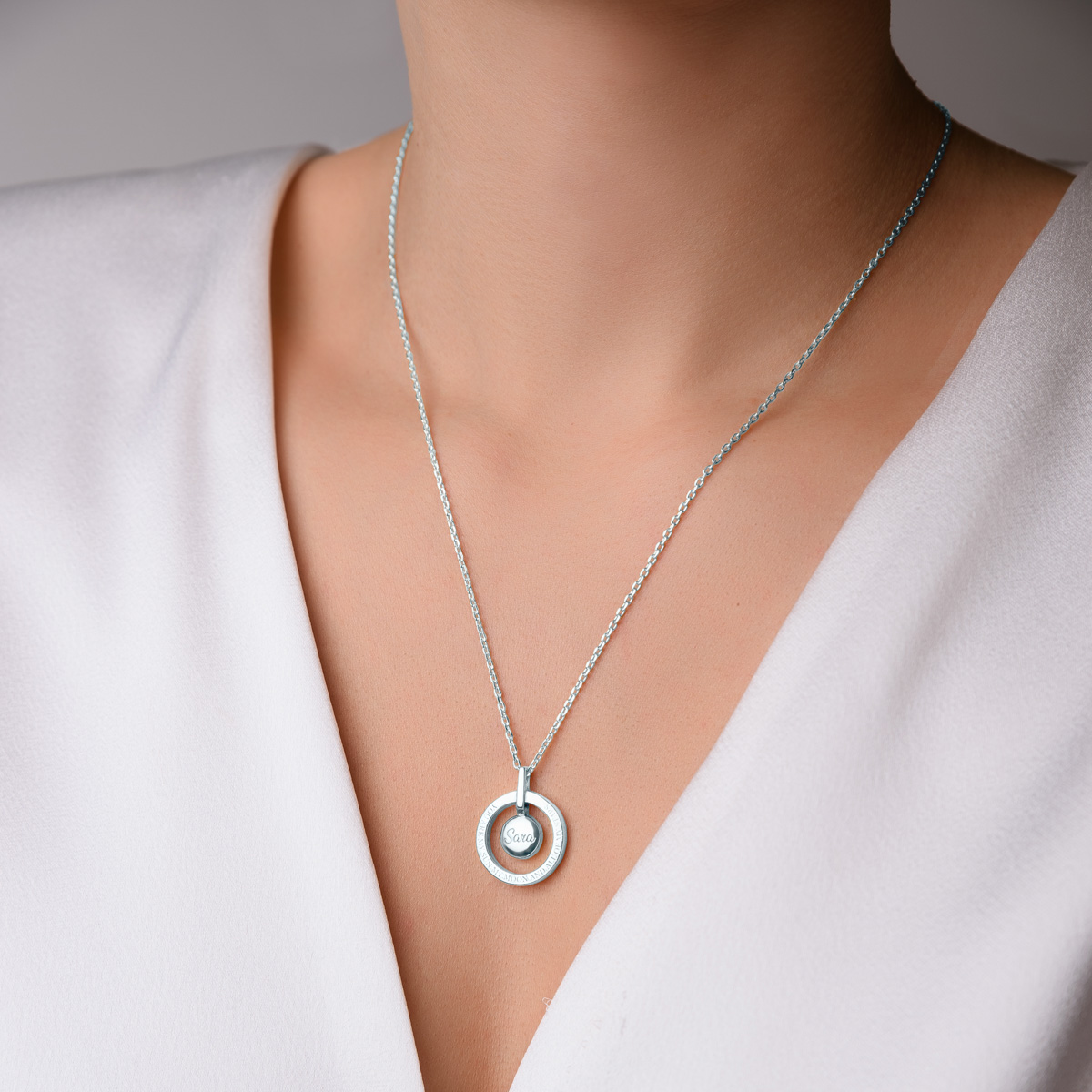 Forged Double Circle Necklace, 14k Gold-filled or Sterling Silver – J.Mills  Studio