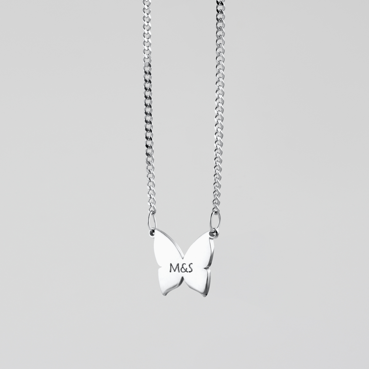 Buy FLORAL BUTTERFLY SILVER LAYERED NECKLACE for Women Online in India