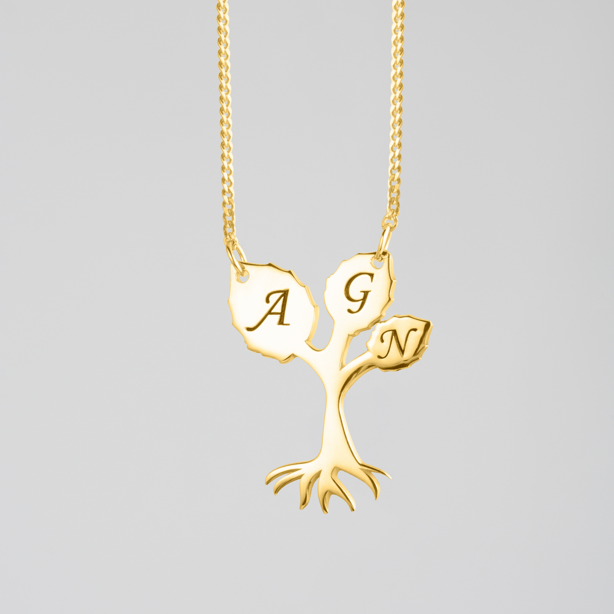 Buy Tree Design with Name Customized Name Necklace Pendants | yourPrint