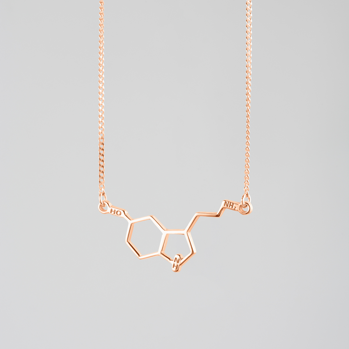 Serotonin necklace, science jewelry, science necklace –  Lacchiappasognijewelry