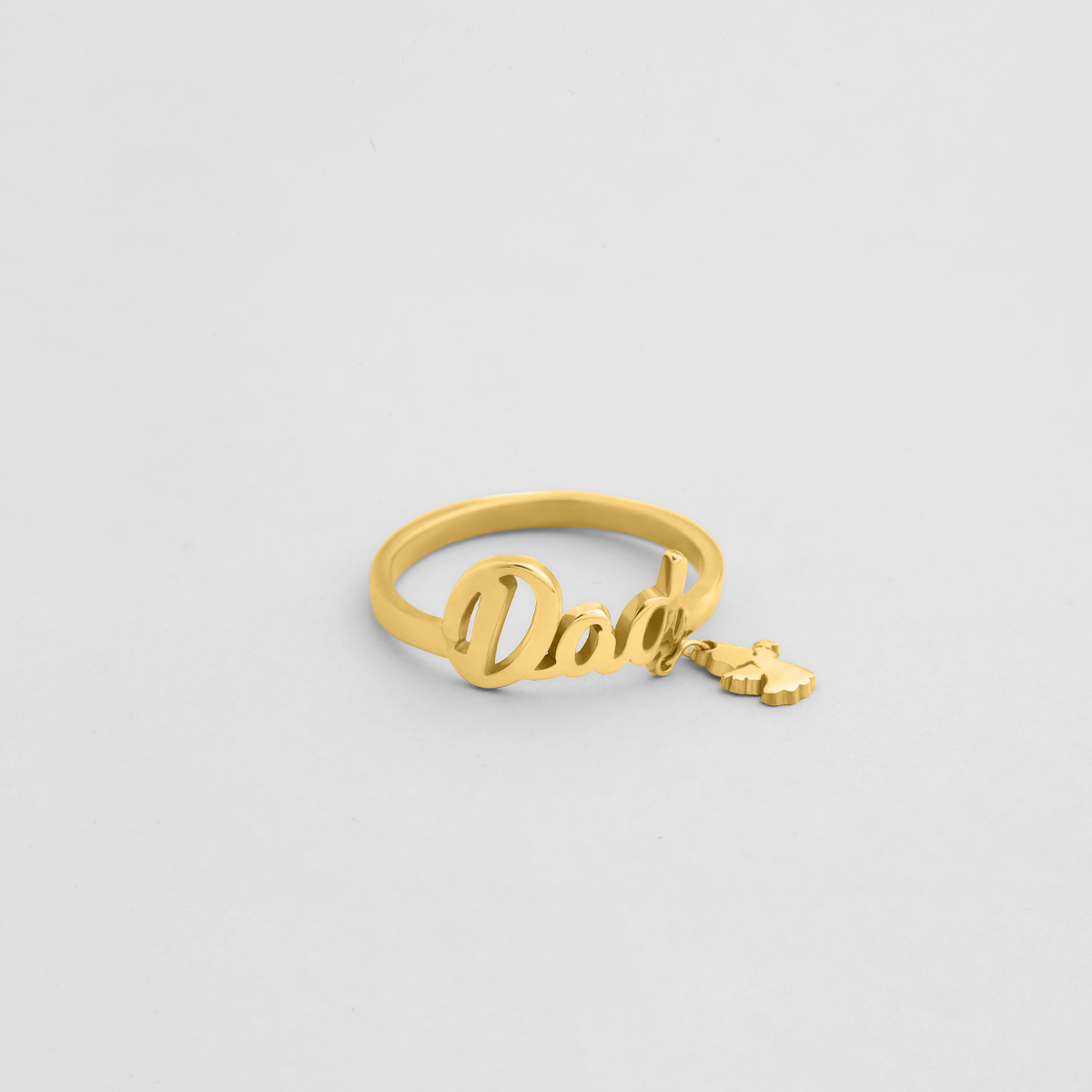 Fingerhut - Jay-Aimee Designs 14K Gold Over Sterling Silver Personalized  Name Beaded Double-Finger Ring