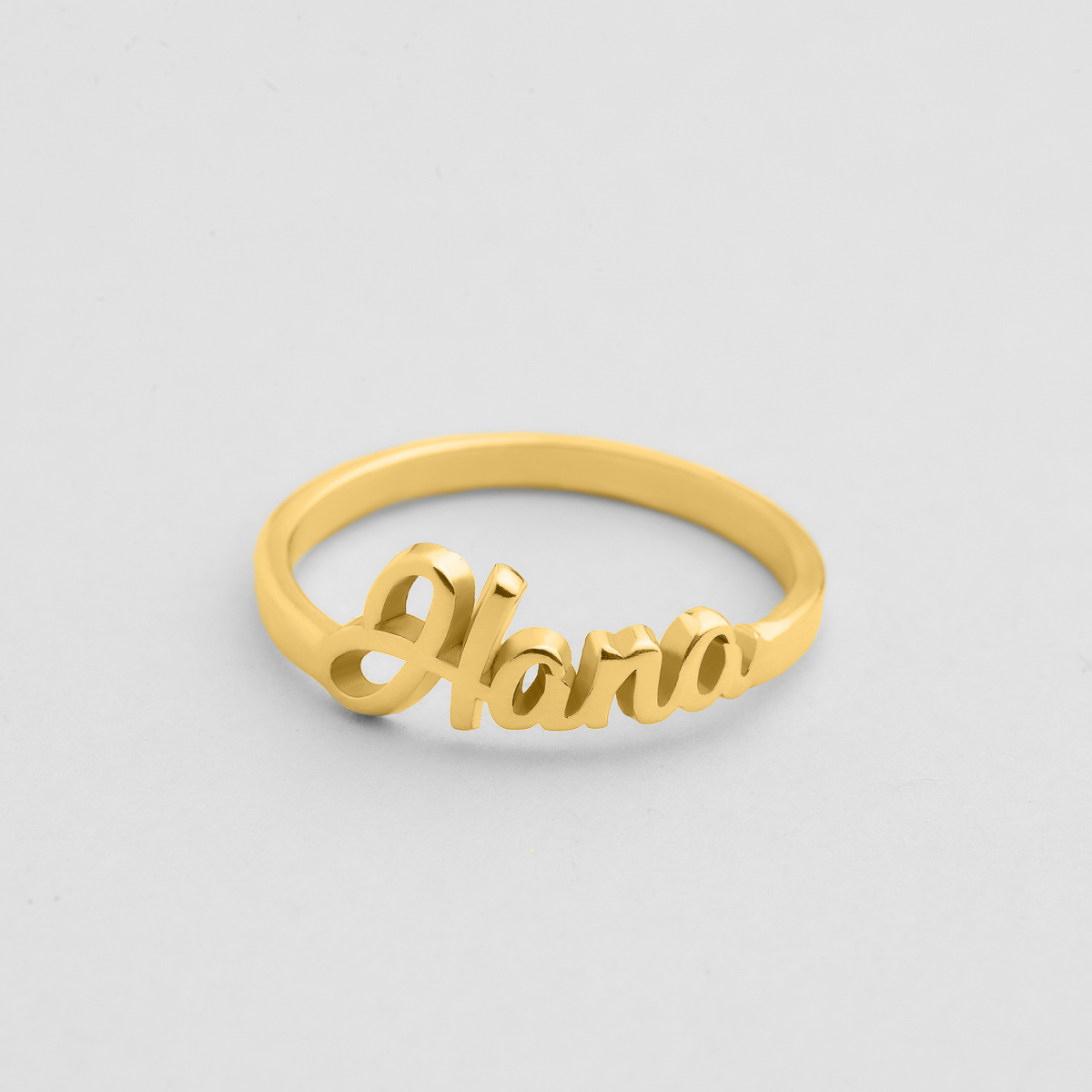 Gold Ring-Engraved name ring – All That Blyng