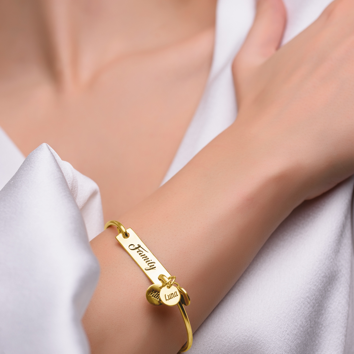 Buy Yellow Gold Bracelets & Bangles for Women by Dishis Online | Ajio.com