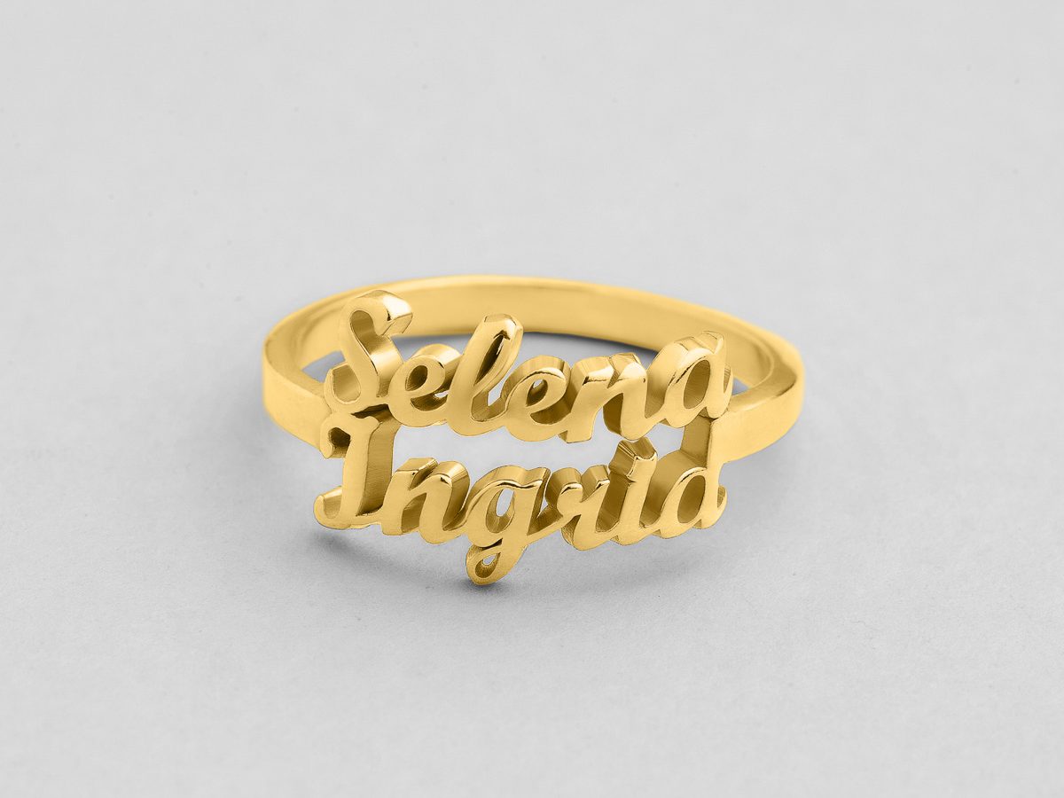 Name Rings | Real Gold Jewelry | Bayam Jewelry