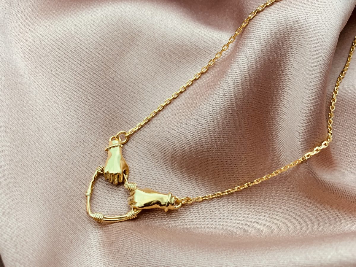 Love Promise Necklace Gold Electroplated