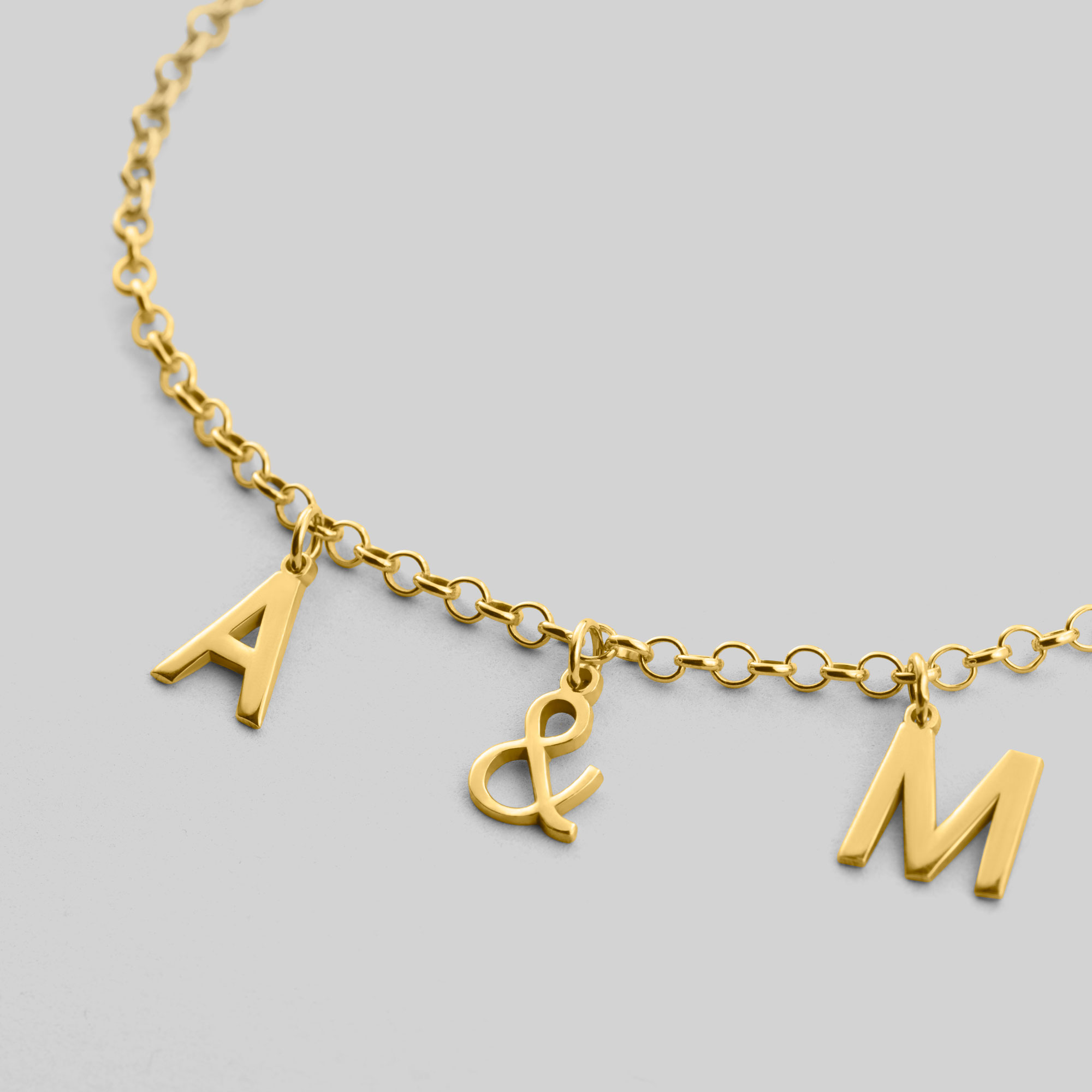 P Alphabet Designer Heavy Bracelet Minimal Gold Plated for Men Boys