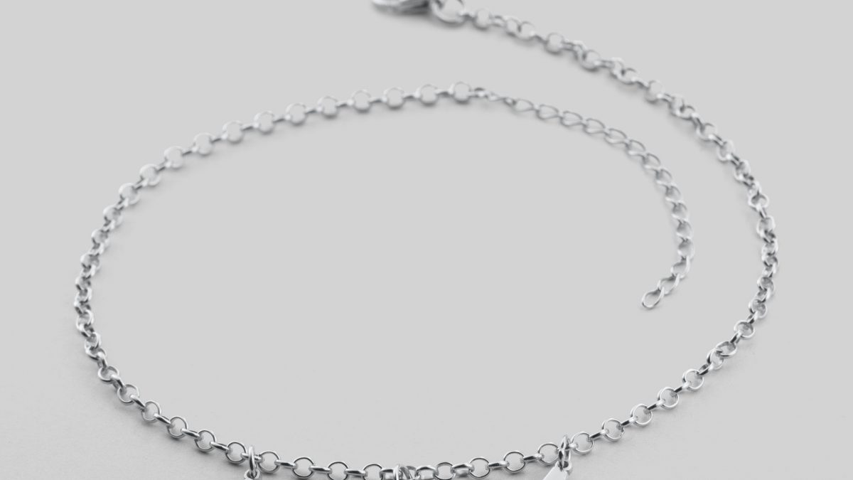 LGU® Sterling Silver Cursive Initial Letter Charm Bracelet
