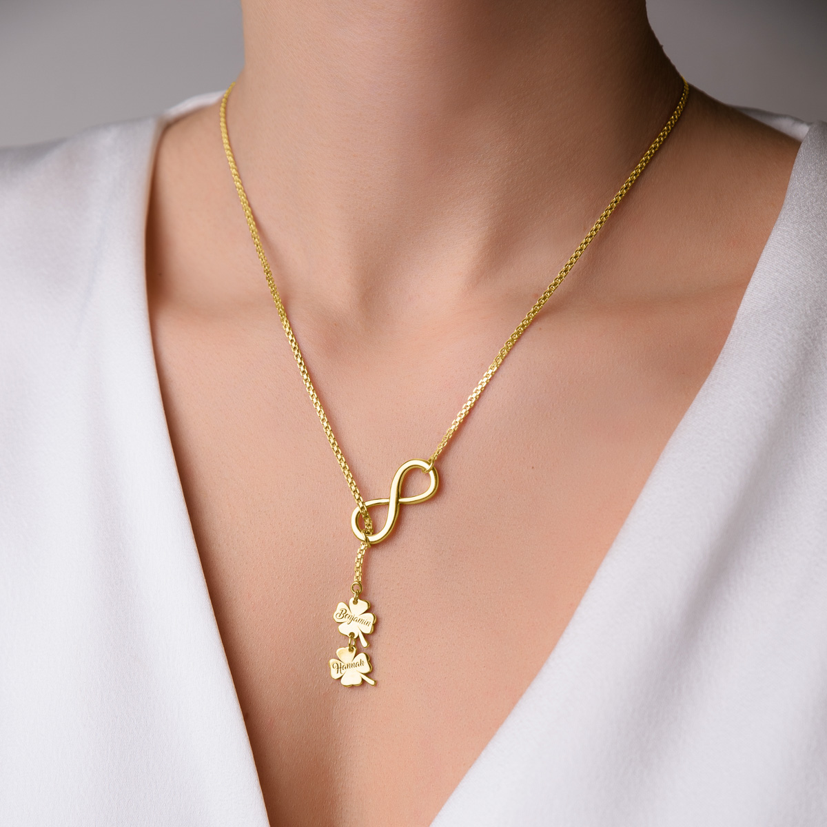 Lucky to Infinity Necklace – Gold Vermeil