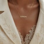 Sparkling Minimal Capital Name Necklace