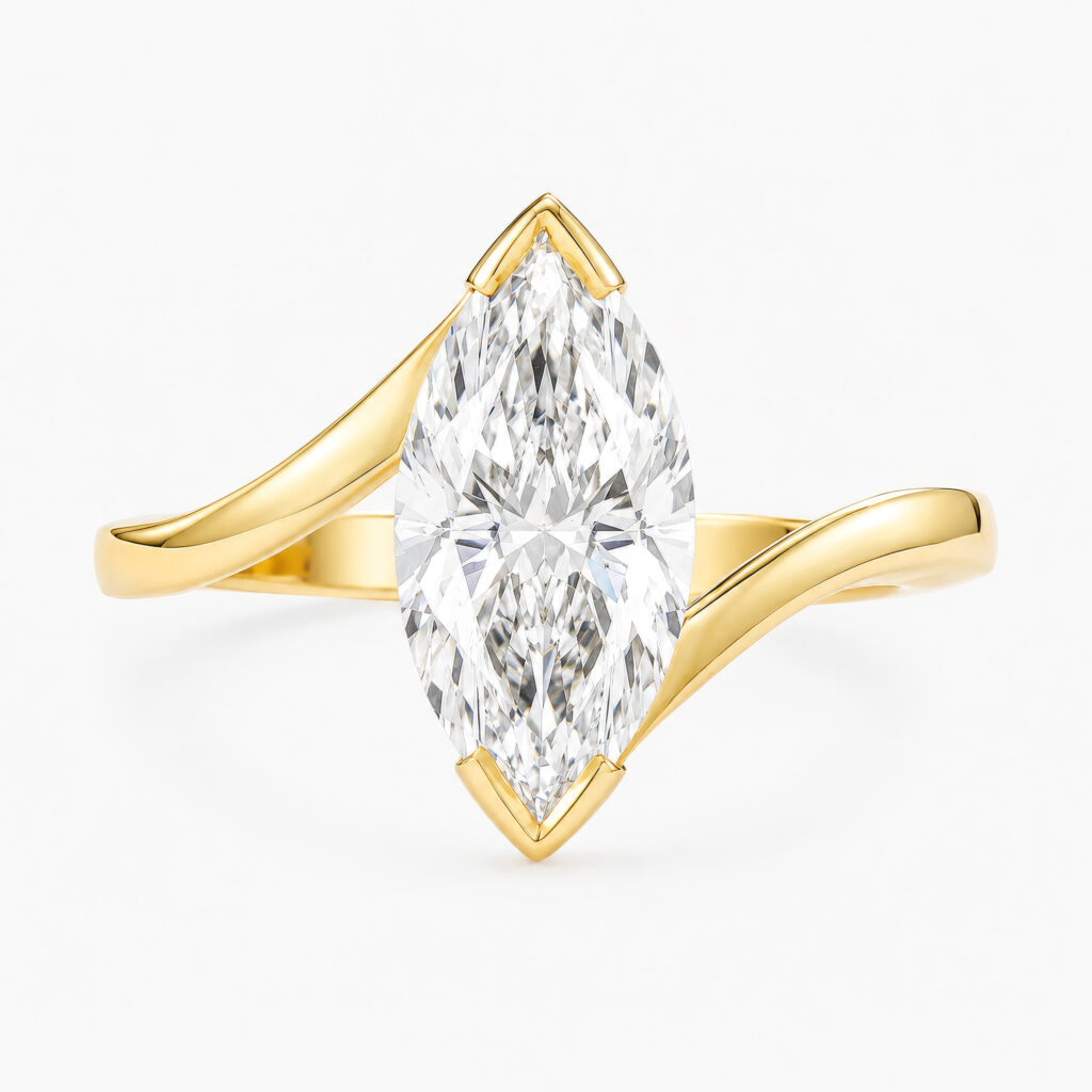 Zana Ring Bypass 2ct Marquise Diamond