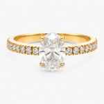 Fine Elegance Low Setting 1ct Oval Diamond Ring