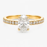 Fine Elegance Low Setting 1ct Oval Diamond Ring
