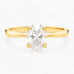 Ethereal Low Set 1ct Oval Diamond Ring