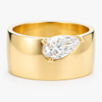 Chunky 1ct Pear Diamond Ring
