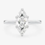 Royal Spark 2ct Marquise Diamond White Gold Ring