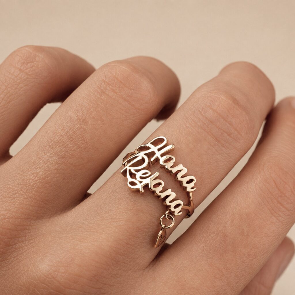 Two Names Love Ring