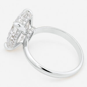 Afrona Ring 7ct Oval Diamond with Hidden Halo's White Gold