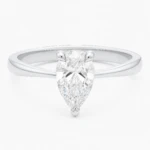 Elodie 1ct Pear Diamond Ring White Gold