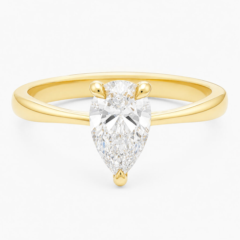 Elodie 1ct Pear Diamond Ring