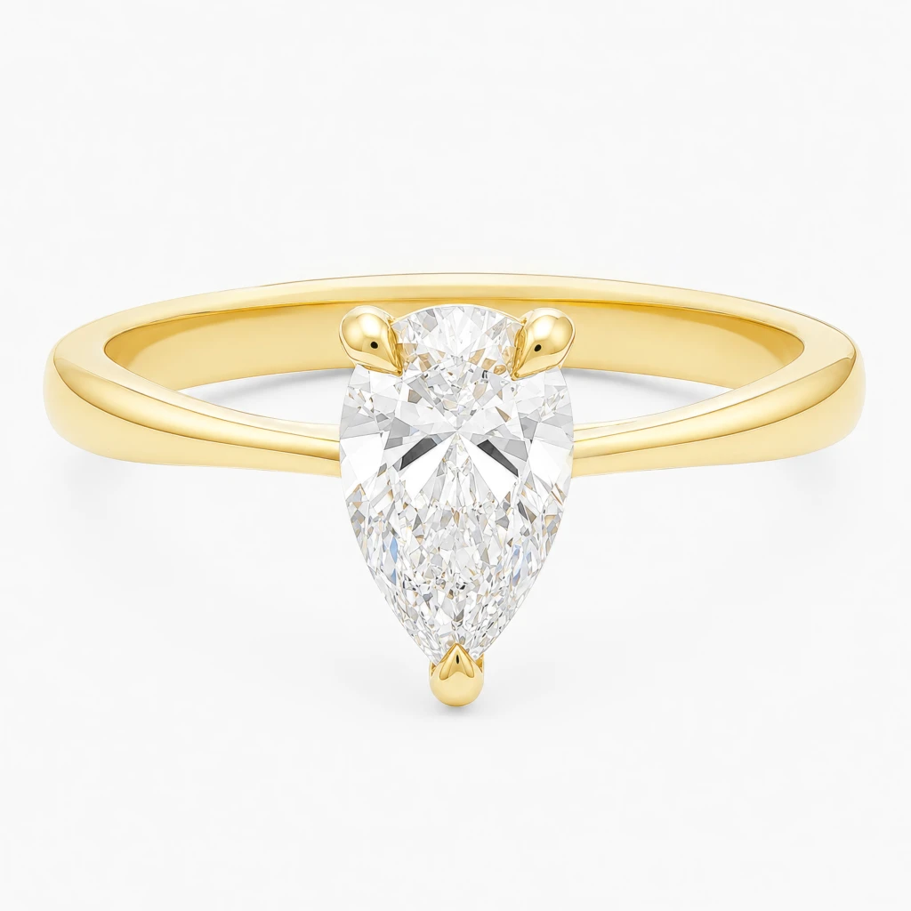 Elodie 1ct Pear Diamond Ring