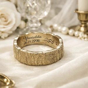 Rugova Wood Texture Ring