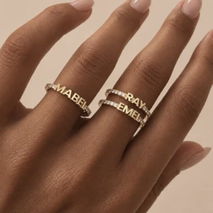 Fine Stone Name Ring