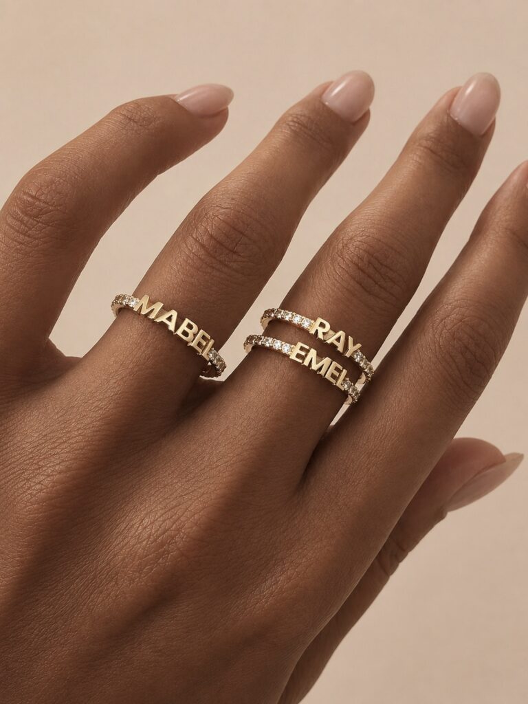 Fine Stone Name Ring