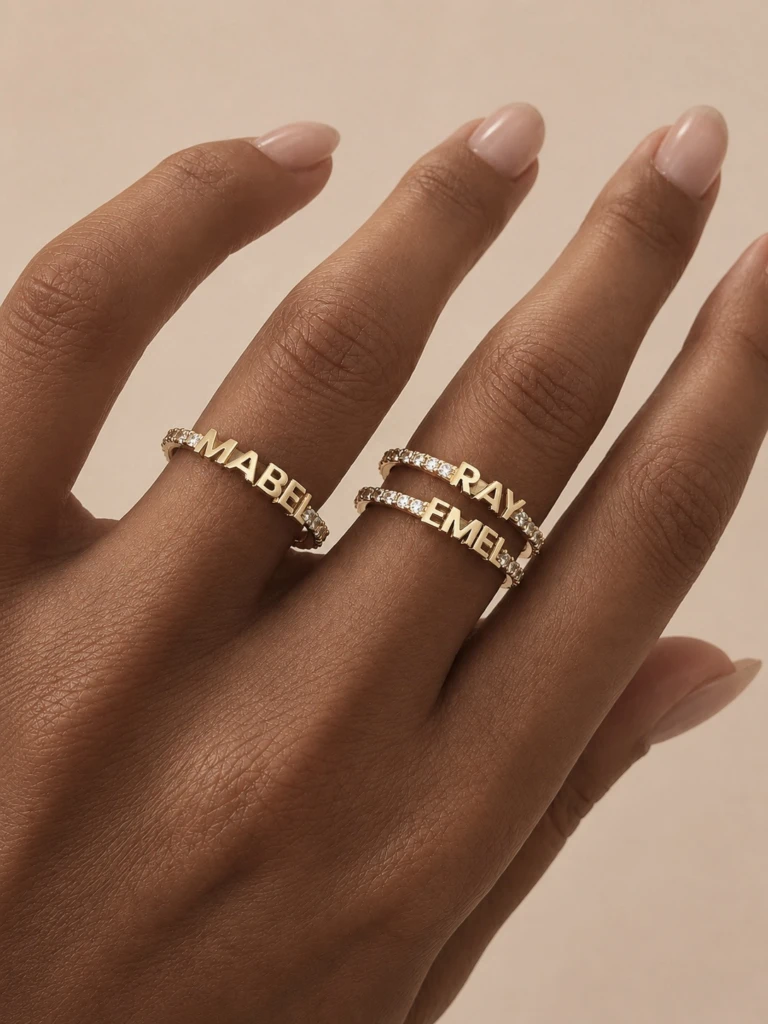 Fine Stone Name Ring
