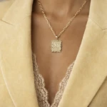 Floral Personalized Pendant Necklace