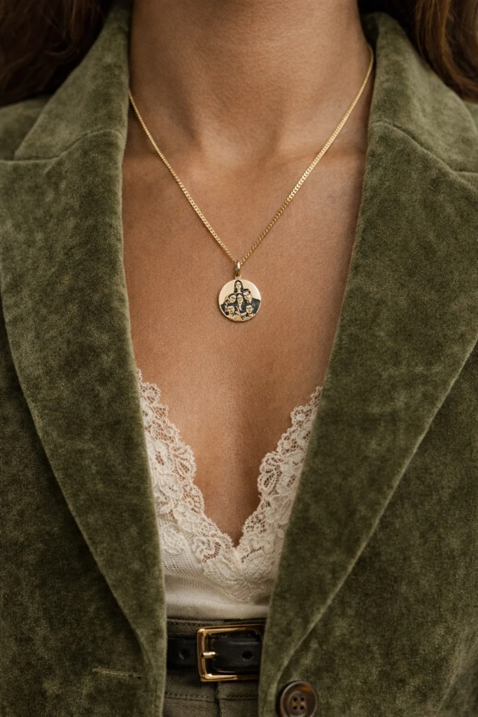 Photo Engraved Necklace