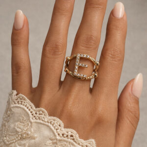 Glam Ring with Zircon Stones