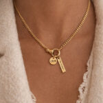 Disc & Bar Hold On To Me Necklace