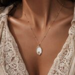 Breast Milk Oval Necklace