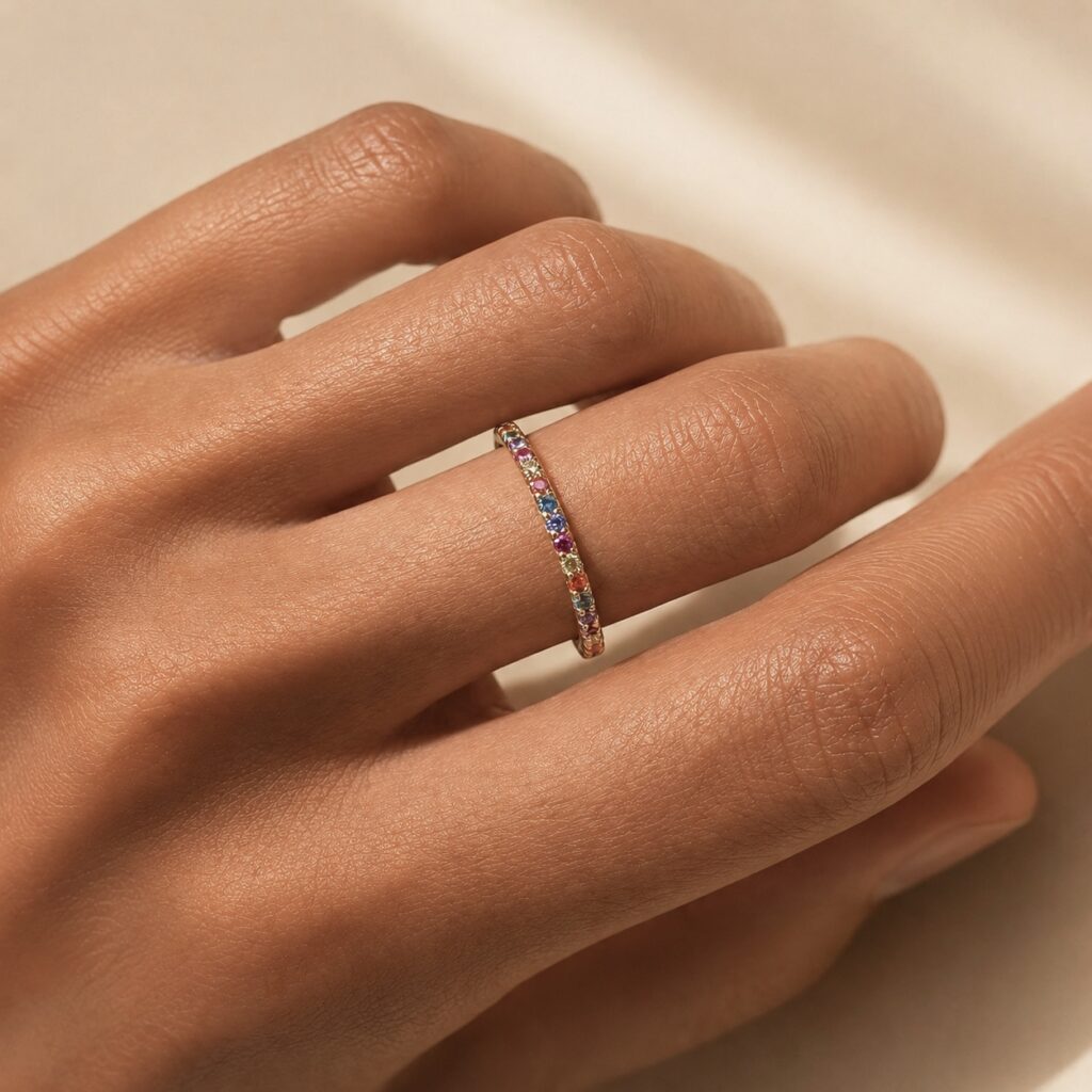 Square Tennis Colorful Ring