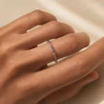 Fine Round Tennis Colorful Ring