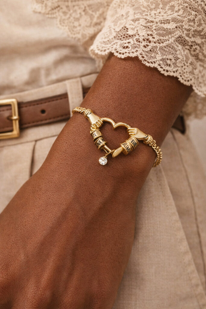 Hold On To Me Charming Heart Bracelet