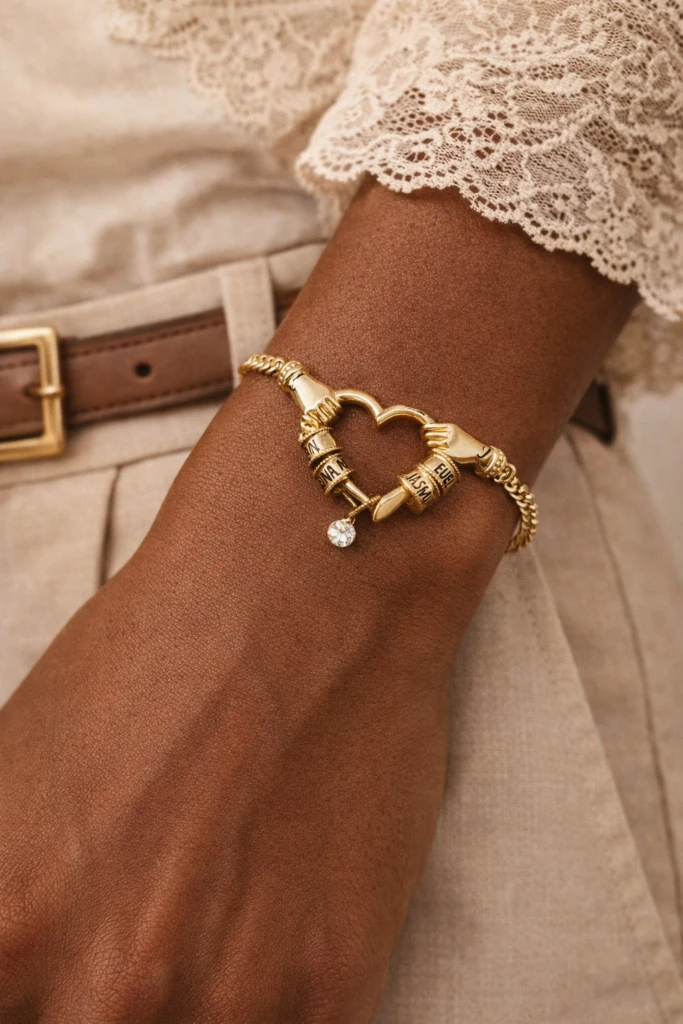 Hold On To Me Charming Heart Bracelet