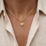 Soft Texture Skanderbeg Eagle Necklace