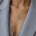 Floral Cycle Name Pendant Necklace