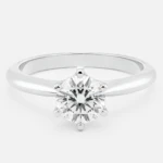 Vojsava Ring 1ct Round Brilliant Diamond White Gold