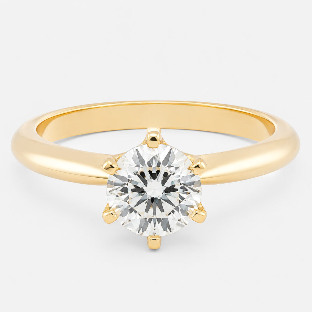 Vojsava Ring 1ct Round Brilliant Diamond