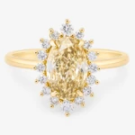 Âme du Soleil 2ct Yellow Oval Diamond Ring