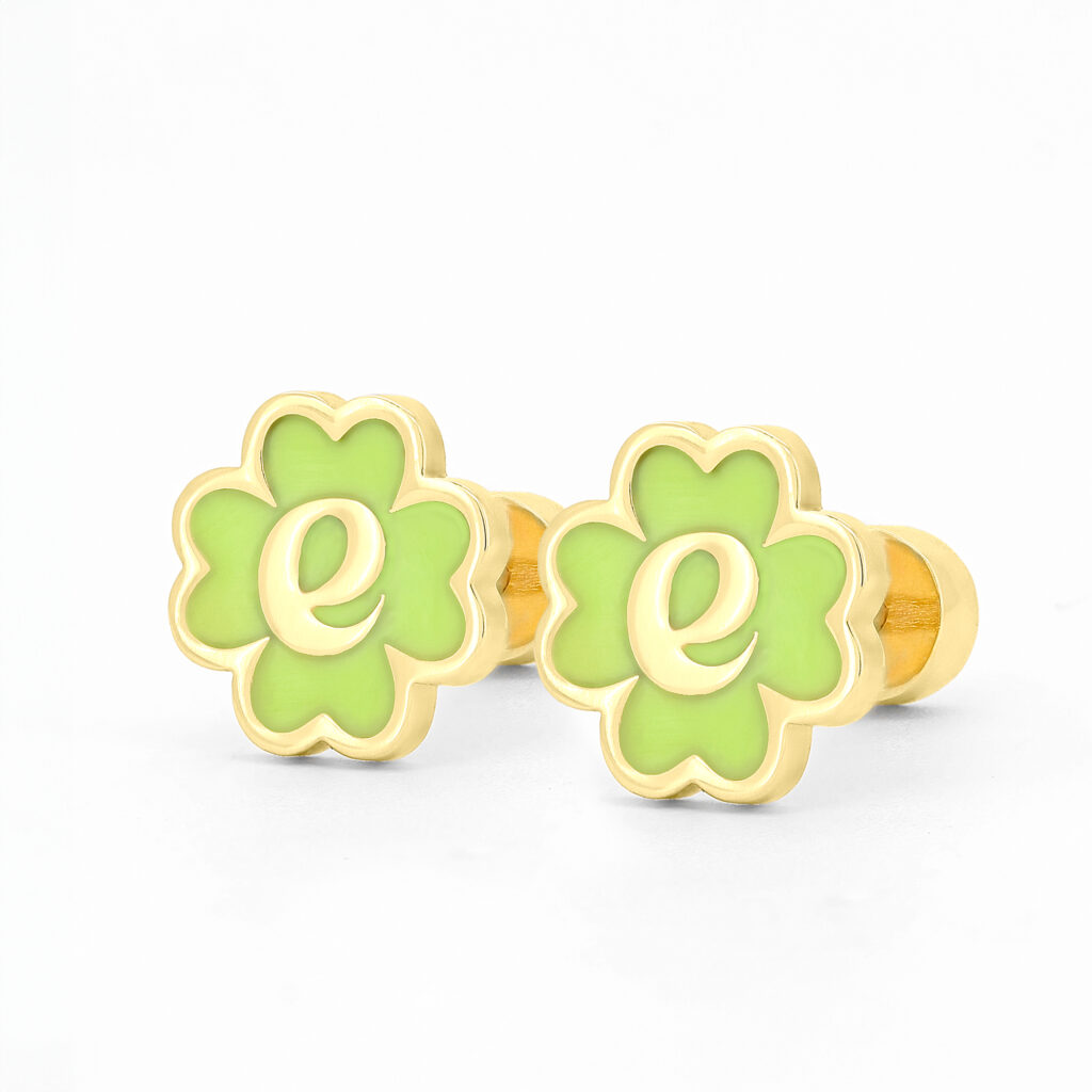 Second October Lucky Leaf Earrings