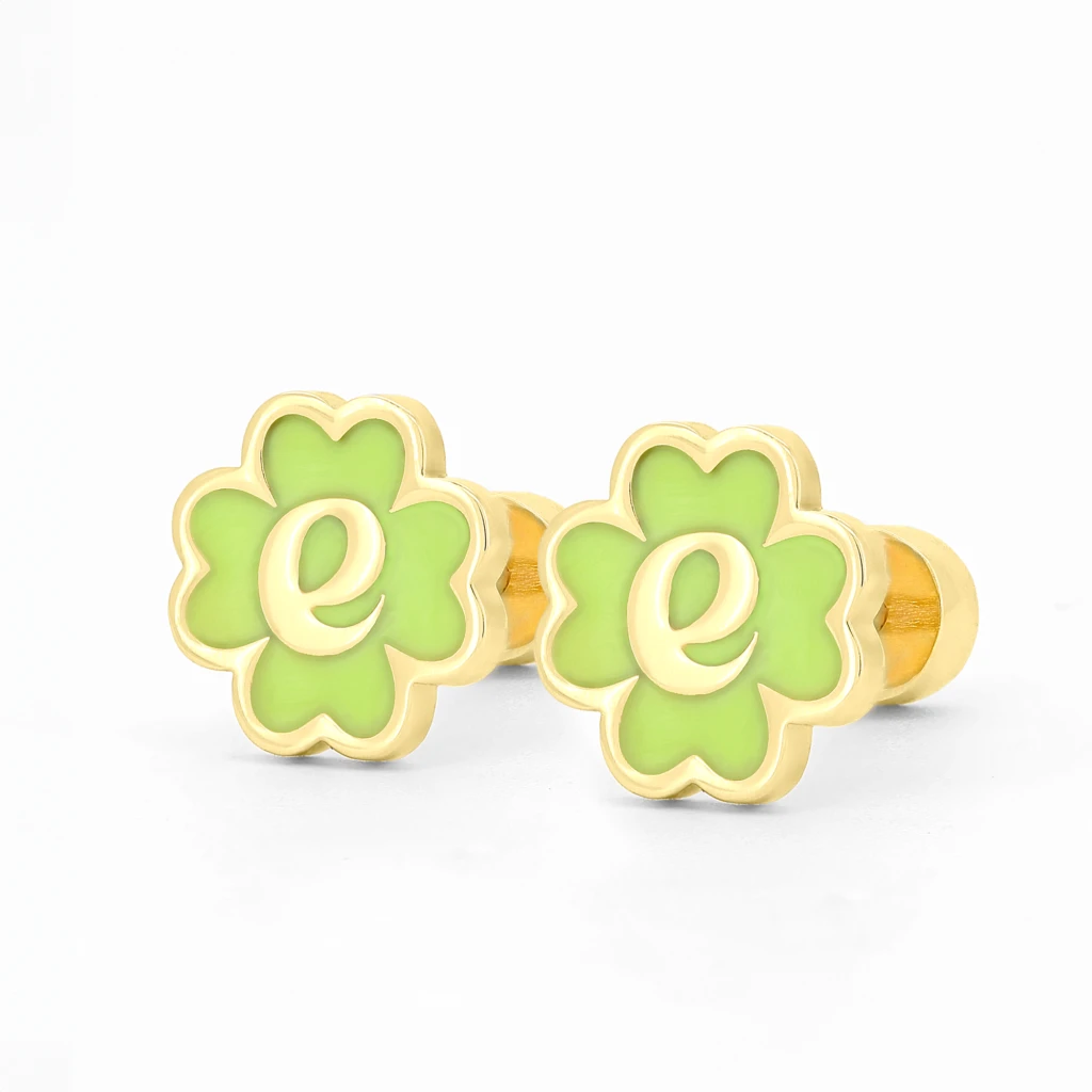 Second October Lucky Leaf Earrings