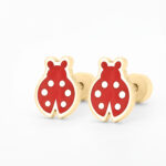 Second October Lady Bug Earrings