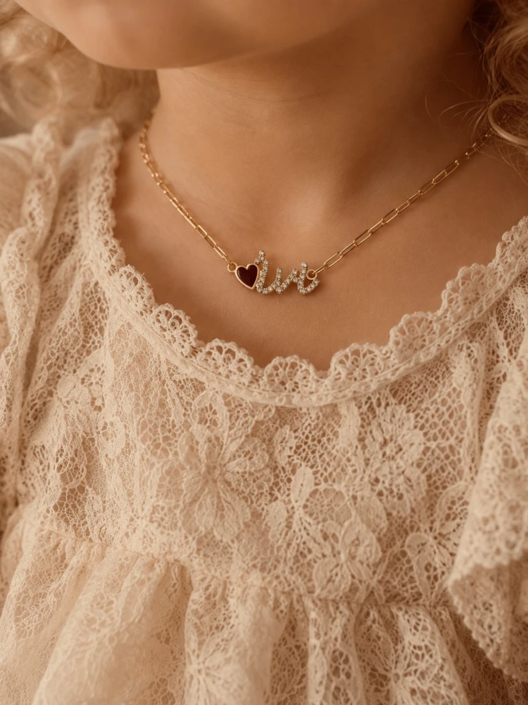 Love Script Name Necklace