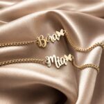 Baby Name Bracelet with Butterfly Detail